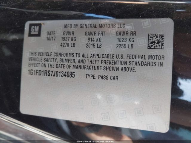 2018 CHEVROLET CAMARO 1G1FD1RS7J0134085 Photo 8