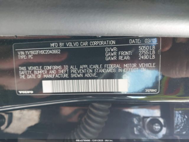 2012 VOLVO S60 YV1902FH9C2040662 Photo 8