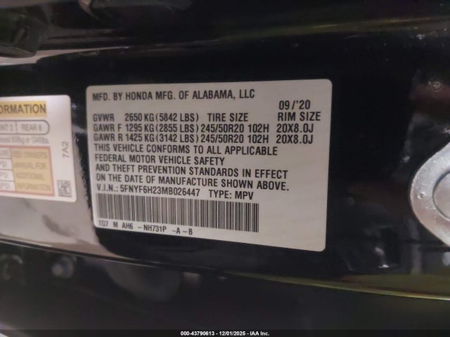 Honda Pilot Awd Special Edition 2021 5FNYF6H23MB026447 Image 9