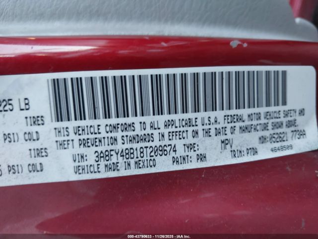 2008 CHRYSLER PT CRUISER 3A8FY48B18T209674 Photo 8