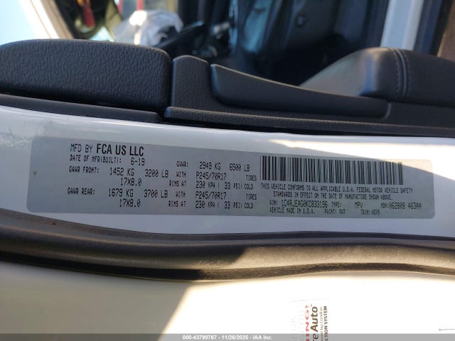 2019 JEEP GRAND CHEROKEE 1C4RJEAG0KC833196 Photo 8