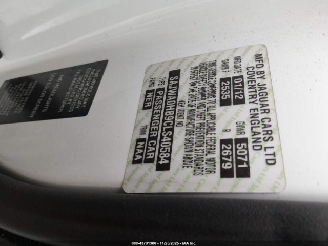 2012 JAGUAR XF SAJWA0HB9CLS40584 Photo 8