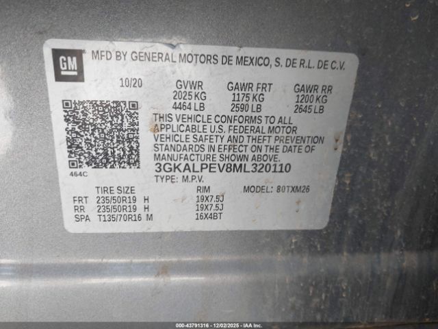 2021 GMC TERRAIN 3GKALPEV8ML320110 Photo 8