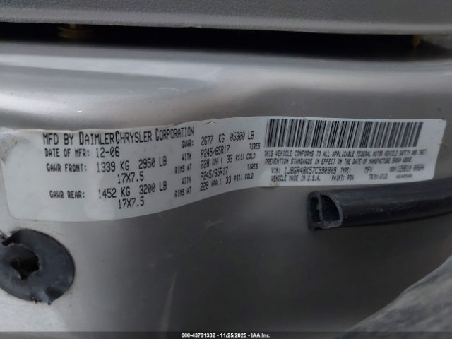 2007 JEEP GRAND CHEROKEE 1J8GR48K57C590909 Photo 8