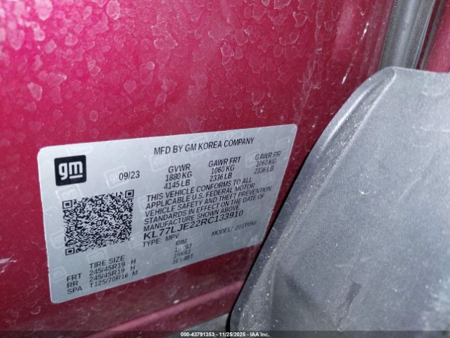 2024 CHEVROLET TRAX KL77LJE22RC133910 Photo 8