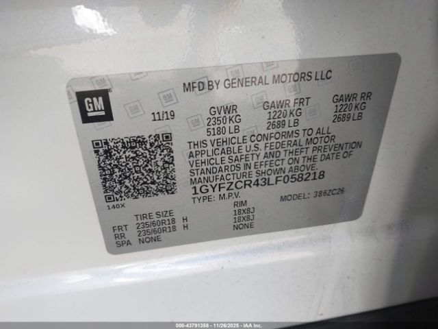 2020 CADILLAC XT4 1GYFZCR43LF058218 Photo 8
