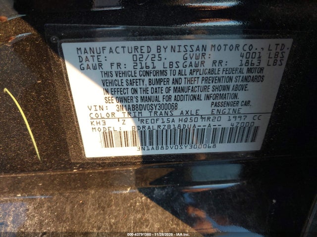 Nissan SENTRA SR 2025 3N1AB8DV0SY300068 Image 9