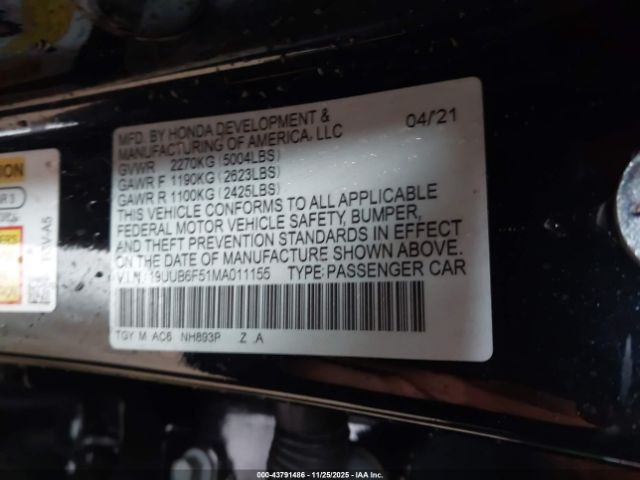 2021 ACURA TLX 19UUB6F51MA011155 Photo 8