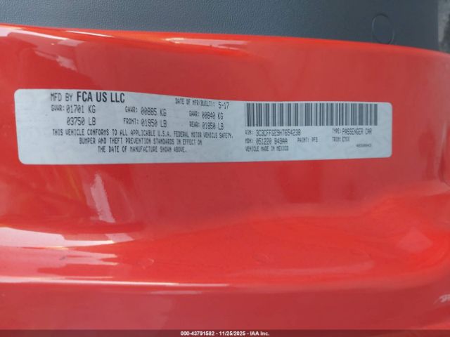 2017 FIAT 500E 3C3CFFGE9HT654238 Photo 8