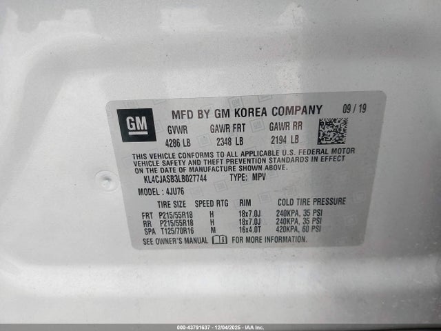 Buick Encore Fwd Preferred 2020 KL4CJASB3LB027744 Image 9
