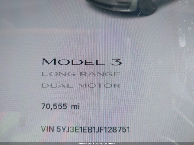 2018 TESLA MODEL 3 5YJ3E1EB1JF128751 Photo 6