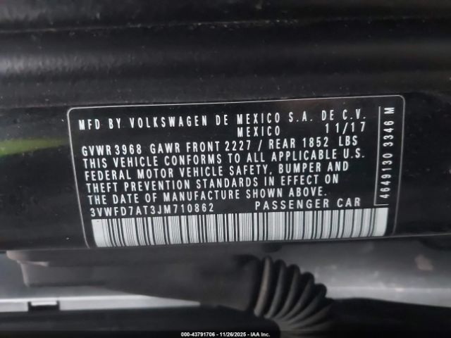 2018 VOLKSWAGEN BEETLE 3VWFD7AT3JM710862 Photo 8