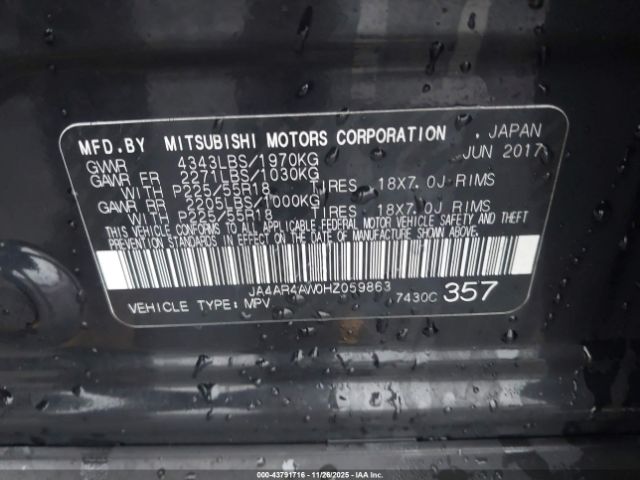 2017 MITSUBISHI OUTLANDER SPORT JA4AR4AW0HZ059863 Photo 8