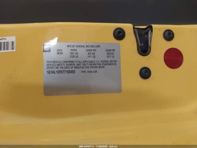 2007 CHEVROLET COBALT 1G1AL15F677150493 Photo 8