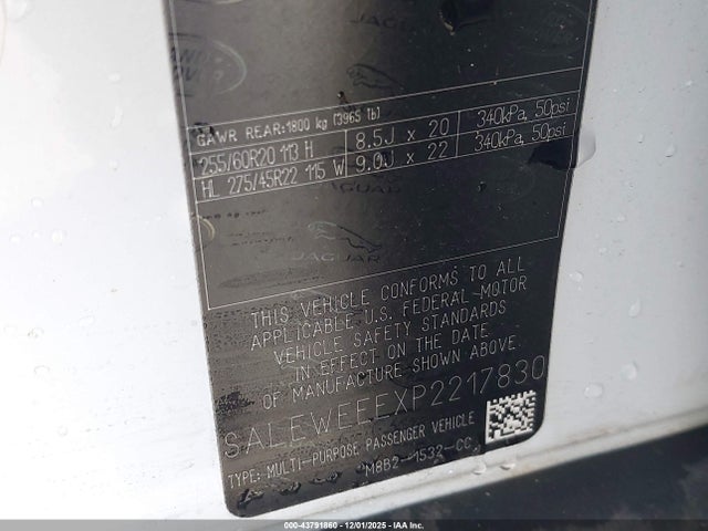 2023 LAND ROVER DEFENDER SALEWEEEXP2217830 Photo 8