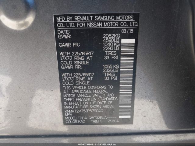 2018 NISSAN ROGUE KNMAT2MT5JP579040 Photo 8