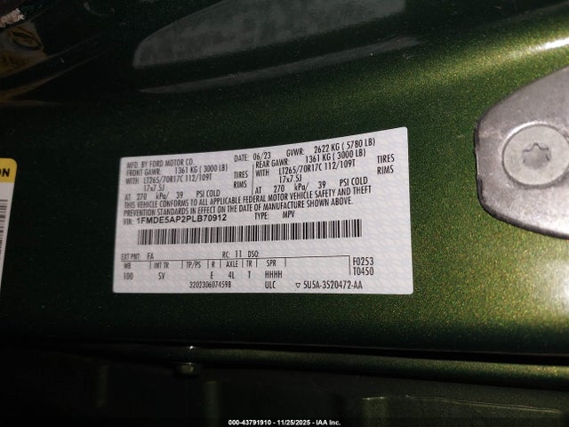 Ford Bronco Black Diamond 2023 1FMDE5AP2PLB70912 Image 9