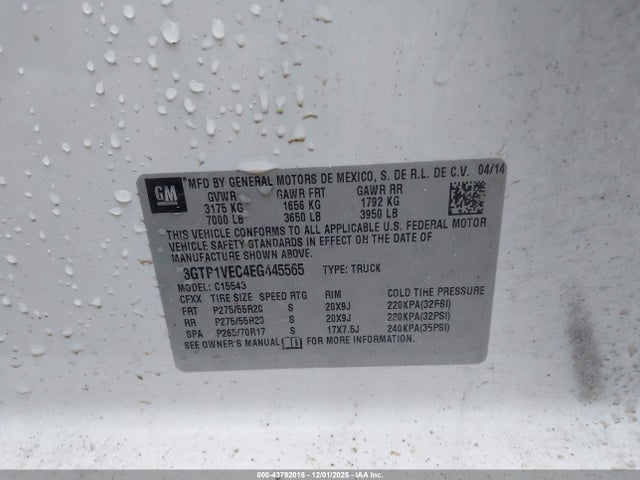 2014 GMC SIERRA 1500 3GTP1VEC4EG445565 Photo 8