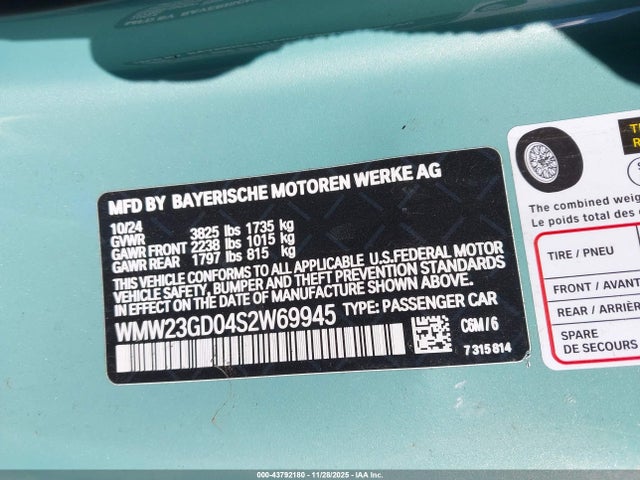 2025 MINI HARDTOP WMW23GD04S2W69945 Photo 8