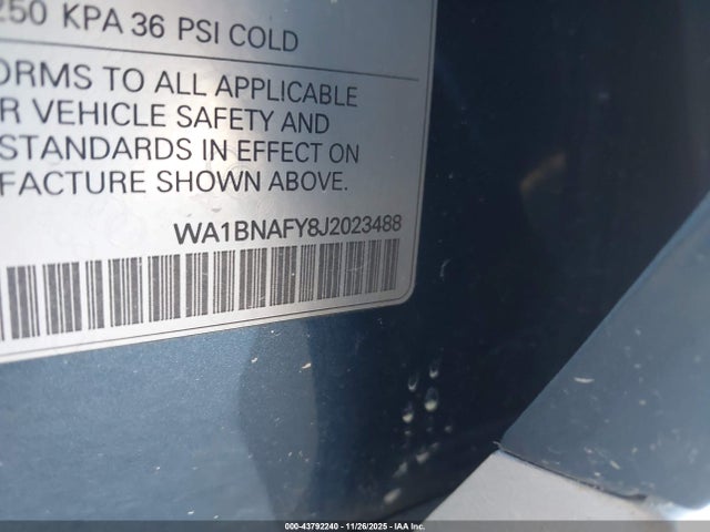 2018 AUDI Q5 WA1BNAFY8J2023488 Photo 8