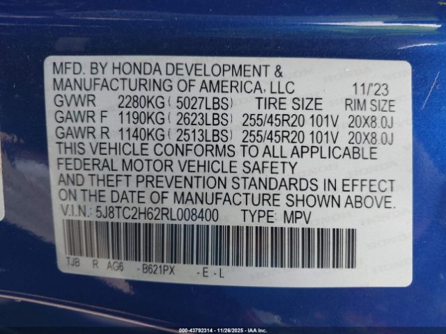 2024 ACURA RDX 5J8TC2H62RL008400 Photo 8