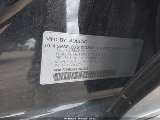 2015 AUDI S4 WAUBGAFL5FA040845 Photo 8