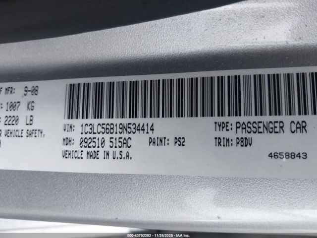 2009 CHRYSLER SEBRING 1C3LC56B19N534414 Photo 8