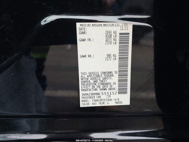 Nissan Leaf S 40 Kwh 2022 1N4AZ1BV6NC555152 Image 9