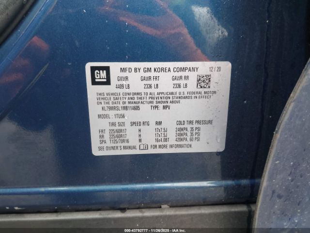 2021 CHEVROLET TRAILBLAZER KL79MRSL1MB114605 Photo 8