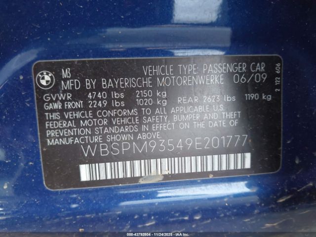2009 BMW M3 WBSPM93549E201777 Photo 8
