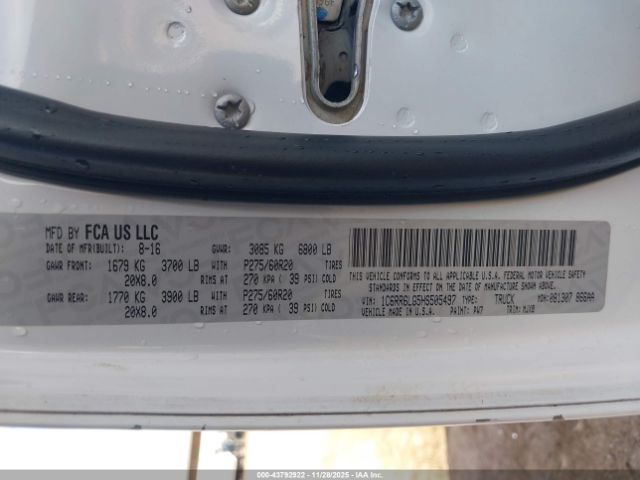 2017 RAM 1500 1C6RR6LG5HS505497 Photo 8