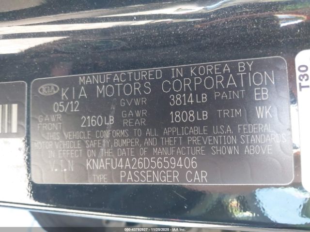 2013 KIA FORTE KNAFU4A26D5659406 Photo 8