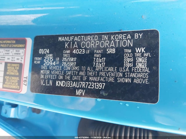 KNDJ33AU7R7231397 KIA SOUL EX