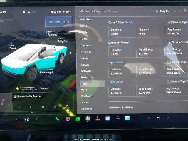Aukcja sprzedaży 2024 Tesla Cybertruck, vin: 7G2CEHEE9RA000363, numer aukcji: 43793109