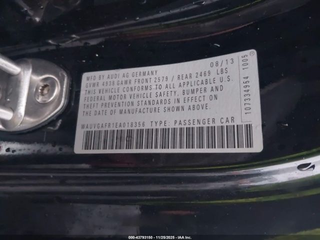 2014 AUDI S5 WAUVGAFR1EA018356 Photo 8