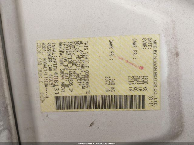 2015 NISSAN ALTIMA 1N4AL3AP1FN408131 Photo 8