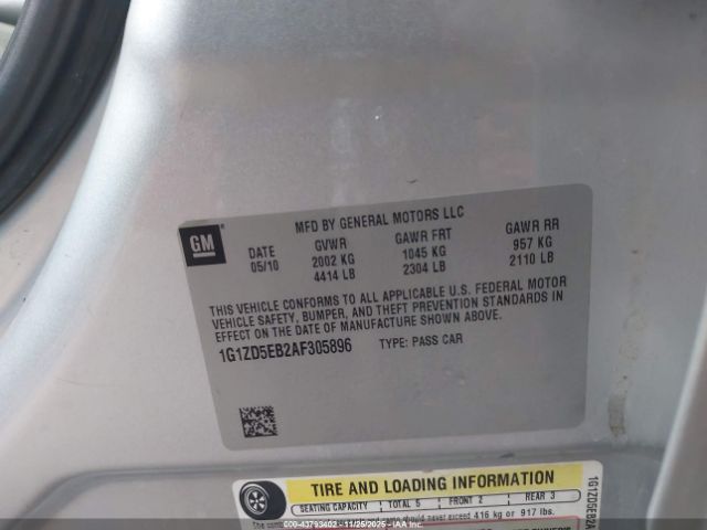 2010 CHEVROLET MALIBU 1G1ZD5EB2AF305896 Photo 8