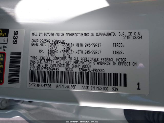 2024 TOYOTA TACOMA 3TYLB5JN7RT060449 Photo 8