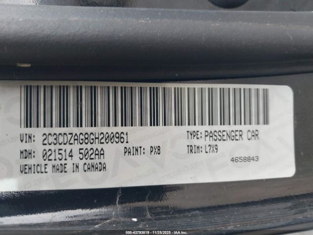 2016 DODGE CHALLENGER 2C3CDZAG8GH200961 Photo 8