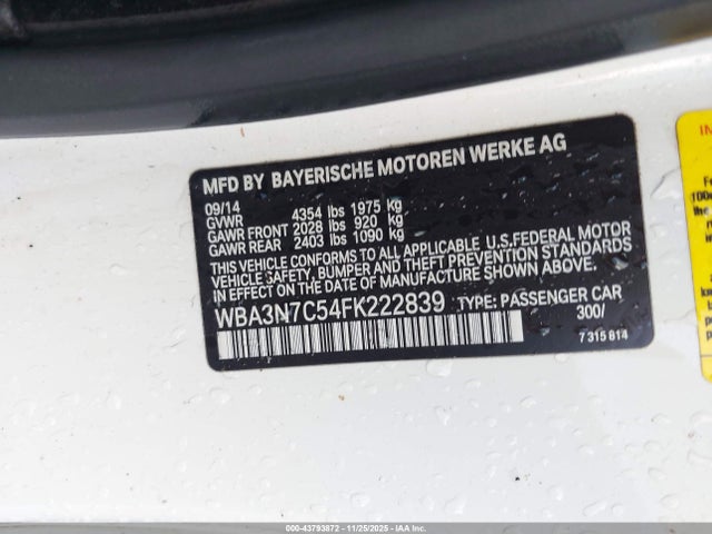 2015 BMW 428I WBA3N7C54FK222839 Photo 8