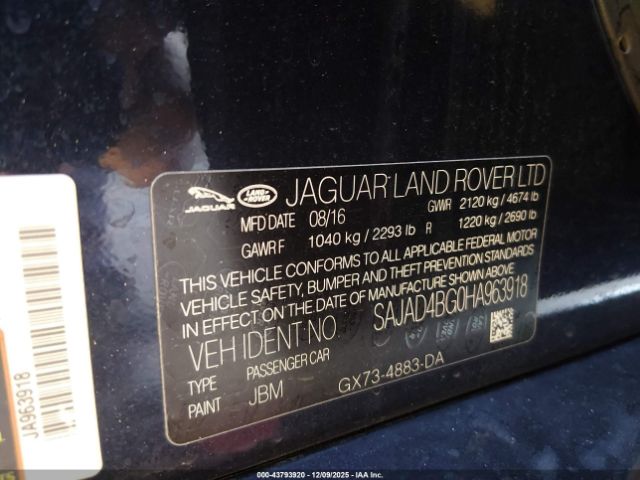 2017 JAGUAR XE SAJAD4BG0HA963918 Photo 8