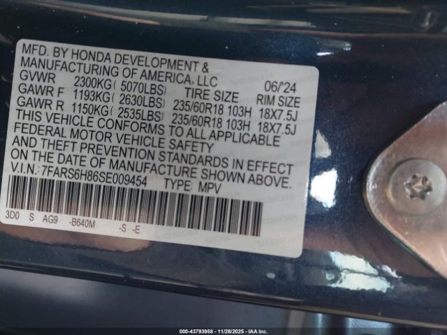 2025 HONDA CR-V HYBRID 7FARS6H86SE009454 Photo 8