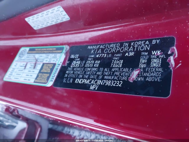 KIA Sportage Lx 2022 KNDPMCAC8N7983232 Image 9