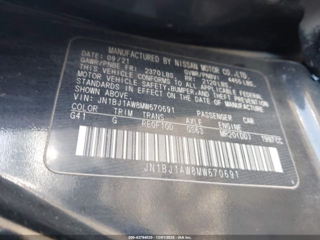 2021 NISSAN ROGUE SPORT JN1BJ1AW8MW670691 Photo 8