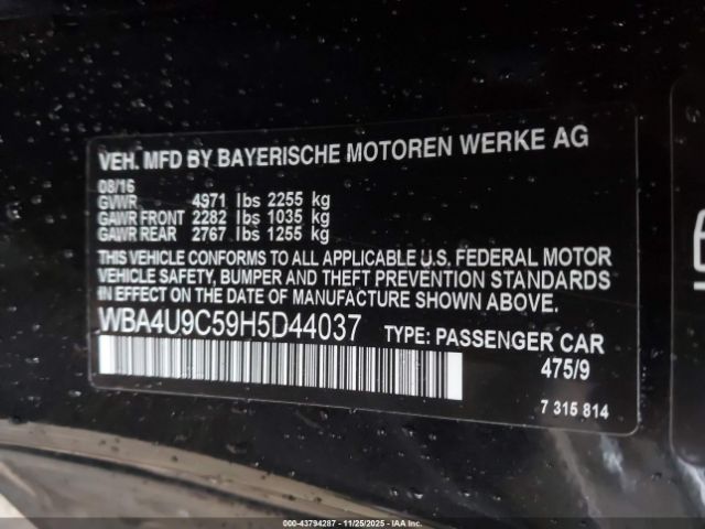 2017 BMW 430I WBA4U9C59H5D44037 Photo 8