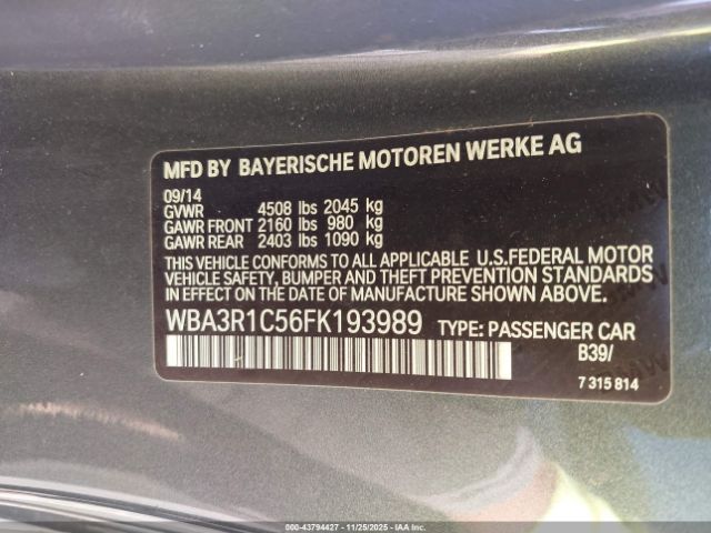 2015 BMW 435I WBA3R1C56FK193989 Photo 8