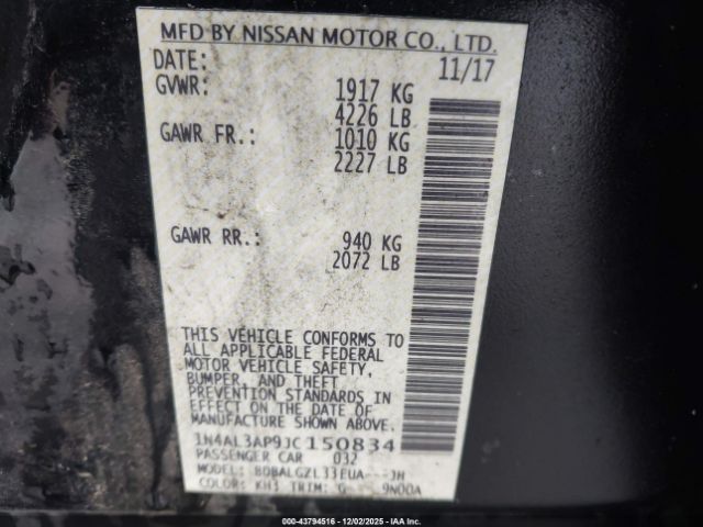 2018 NISSAN ALTIMA 1N4AL3AP9JC150834 Photo 8