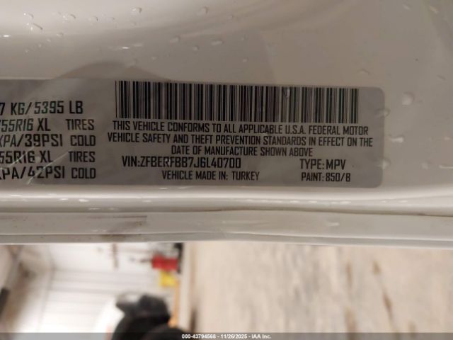 2018 RAM PROMASTER CITY ZFBERFBB7J6L40700 Photo 8