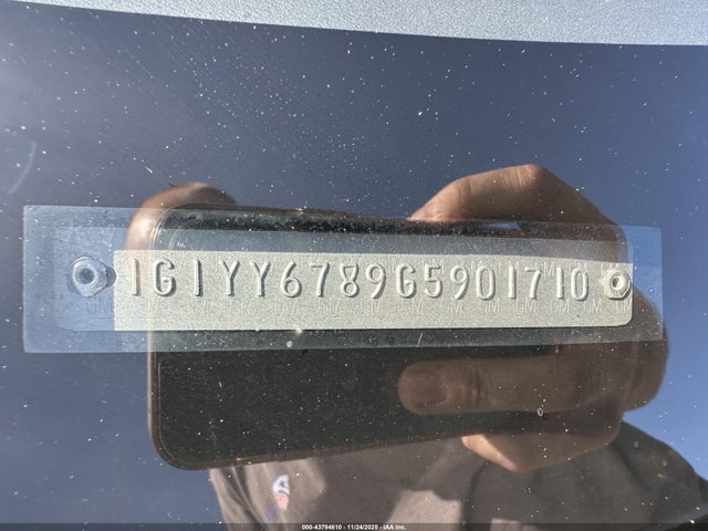 43794610 :رقم المزاد ، 1G1YY6789G5901710 vin ، 1986 Chevrolet Corvette مزاد بيع