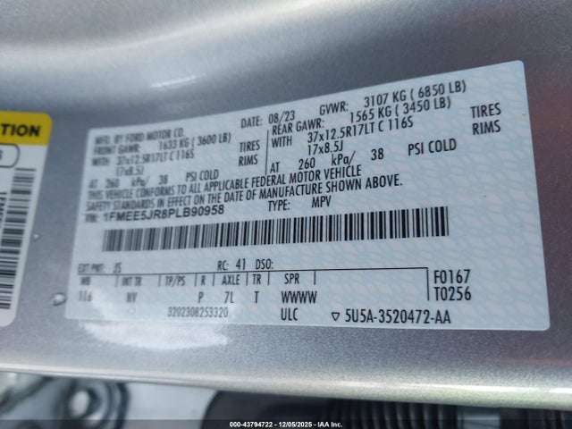 Ford Bronco Raptor 2023 1FMEE5JR8PLB90958 Image 9